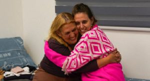 Doron reunites with her family in Israel